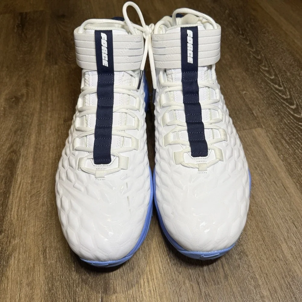 Jordan Force Savage Pro 2 Sharks UNC Tar Heels School PE Mens Size 15 CV1666-101